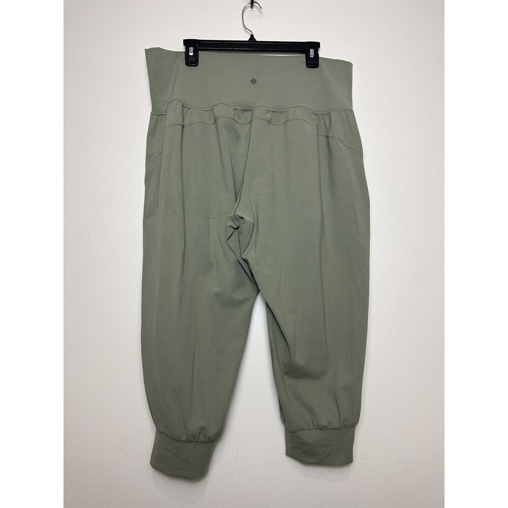 Athleta Salutation Crop Jogger Women Size 2X Green